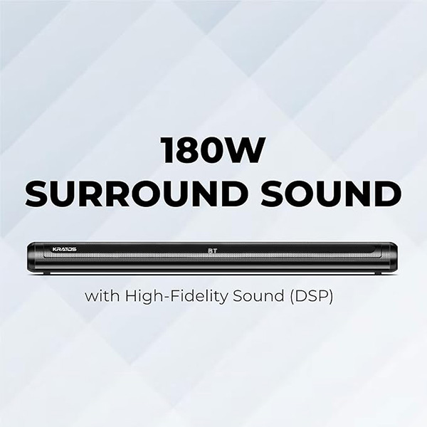 Buy Kratos 2.1 CH Rave 180 Wired Subwoofer Sound Bar - Vasanth and Co